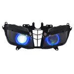 Motorcycle Custom Headlamp Angel Eyes LED Faros Moto Farol Phare Conversion Headlight Assembly For HONDA CBR600RR cbr 2013-2018 - Image 4